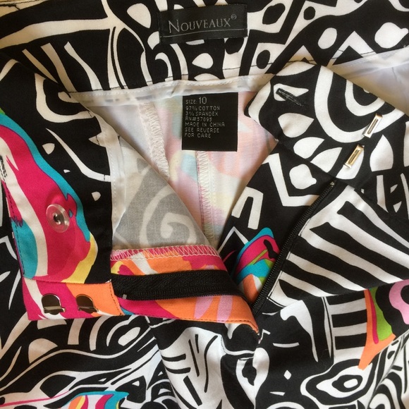 Multi-color Capris- Fun and fabulous! - Picture 2 of 2